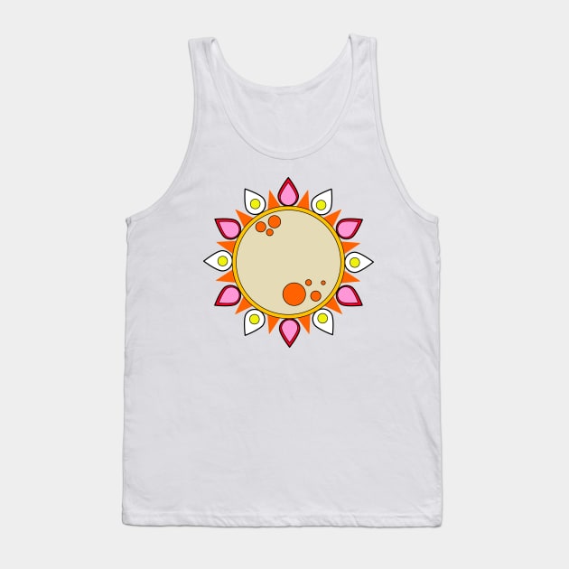 Sunflower (pink) Tank Top by lauraroman